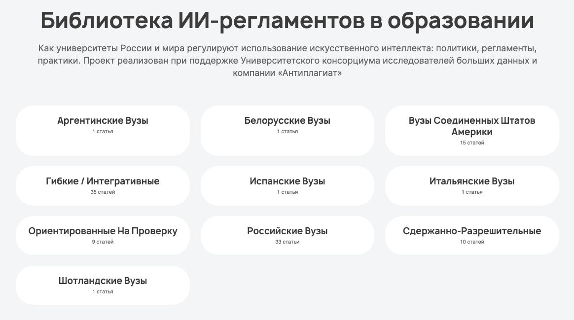 Как вузы регулируют ИИ: «Антиплагиат» представил открытую библиотеку регламентов со всего мира